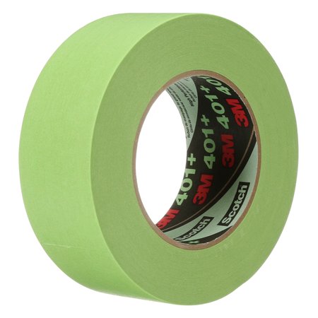 3M High Performance Green Masking Tape 401+, 48 mm x 55 m 6.7 mil 7000124898